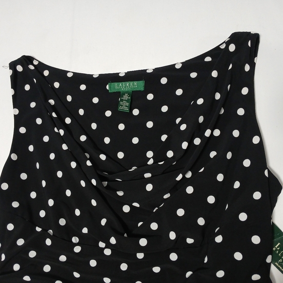 Lauren Ralph Lauren Sleeveless Lined Midi Dress. Size 14 NWT - Picture 6 of 9